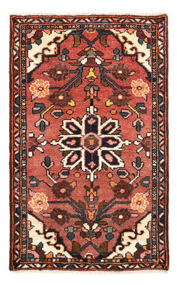 Tapis persan - Nomadic - 92 x 57 cm - rouge clair