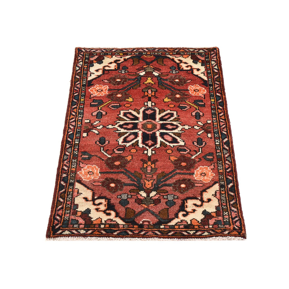 Tapis persan - Nomadic - 92 x 57 cm - rouge clair