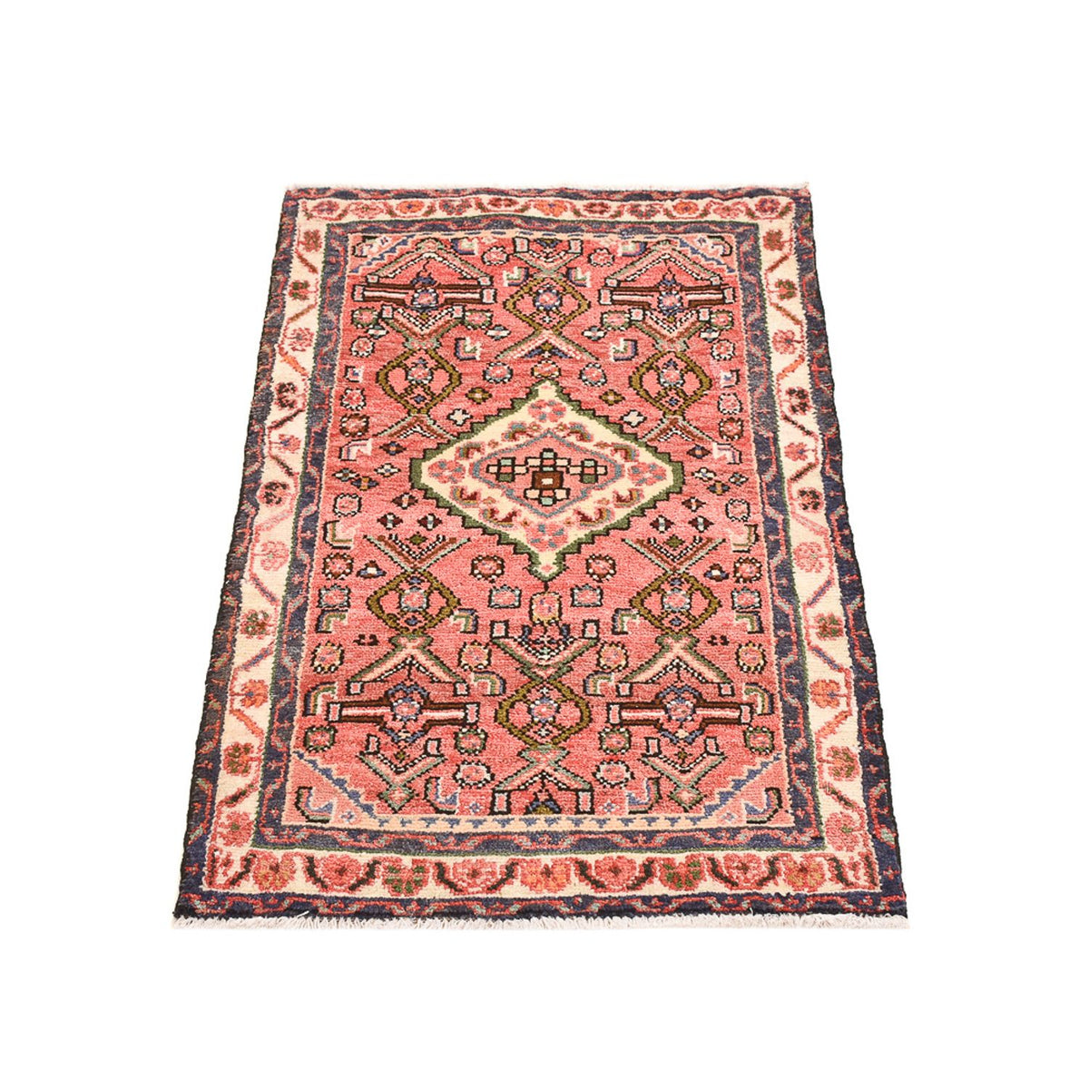 Tapis persan - Nomadic - 102 x 63 cm - rouge clair