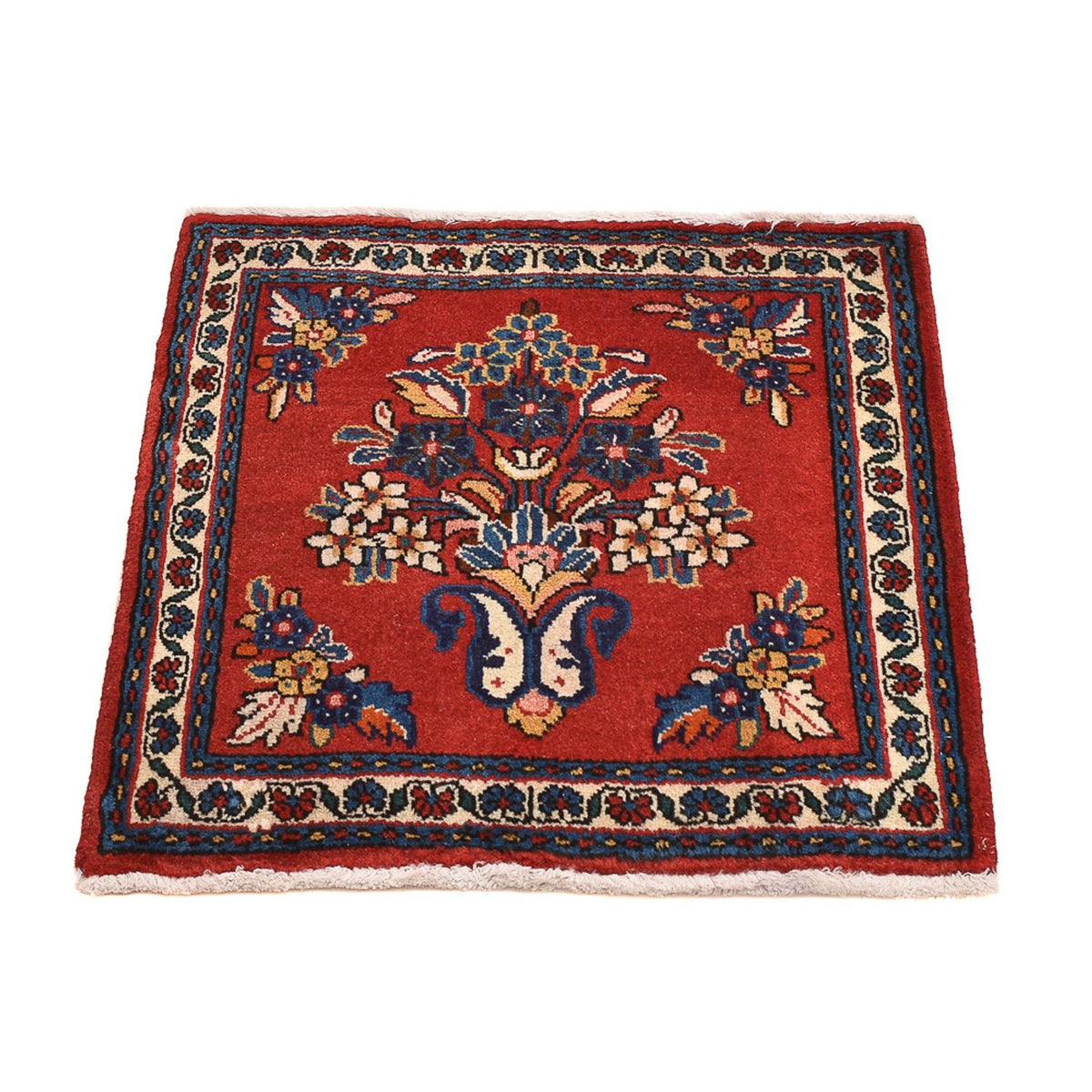 Tapis persan - Nomadic carré  - 53 x 53 cm - rouge
