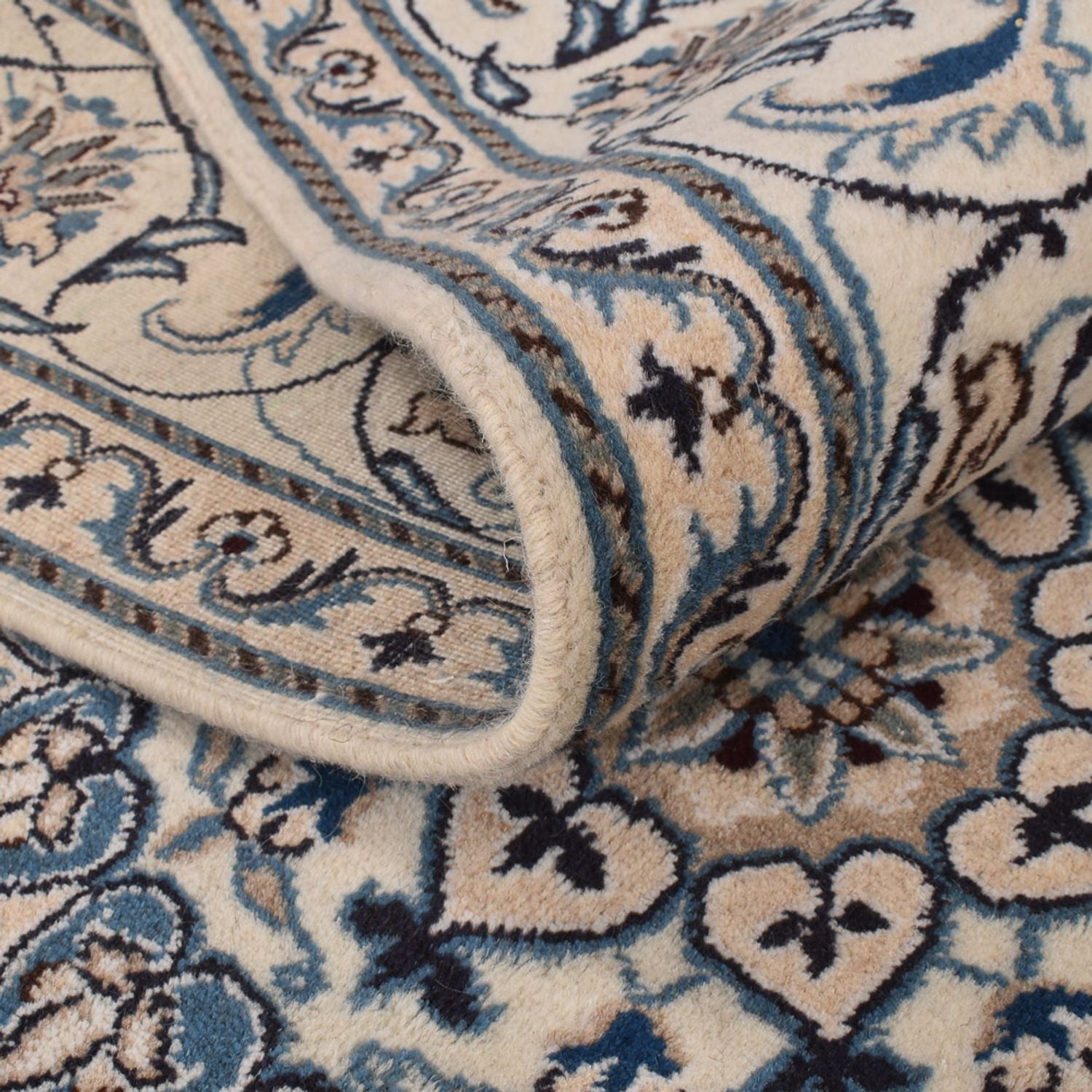 Tapis persan - Nain - 295 x 195 cm - sable