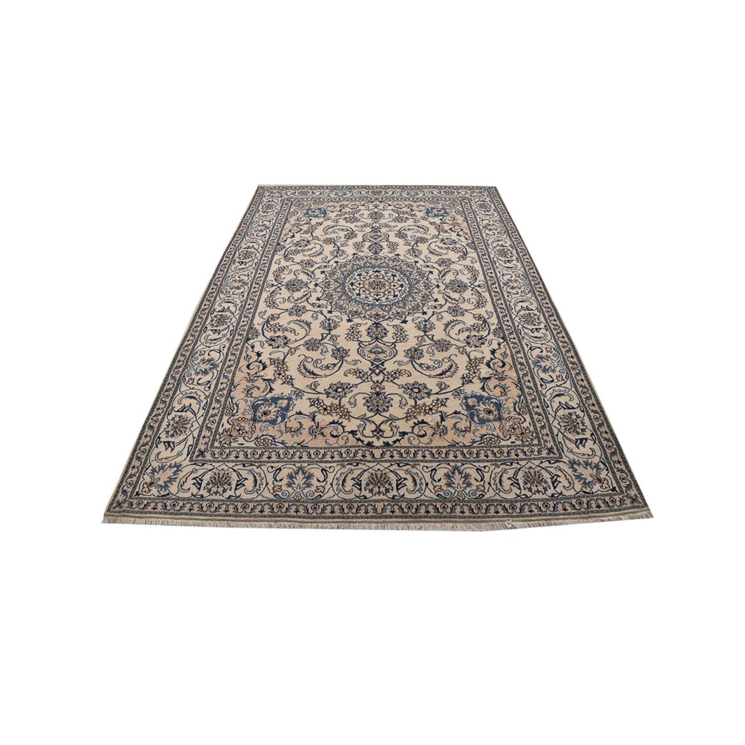 Tapis persan - Nain - 295 x 195 cm - sable
