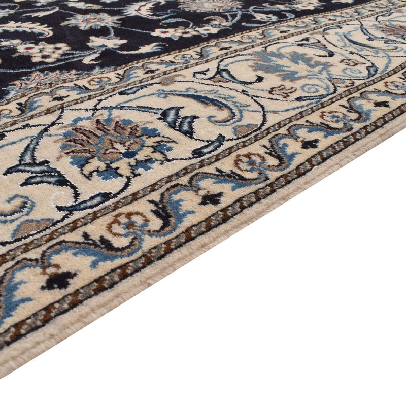 Tapis persan - Nain - 293 x 200 cm - bleu foncé