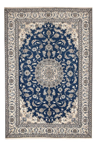 Tapis persan - Nain - 297 x 200 cm - bleu