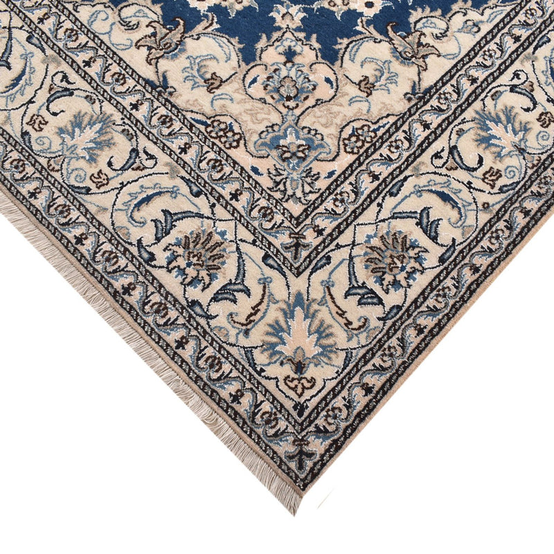 Tapis persan - Nain - 297 x 200 cm - bleu