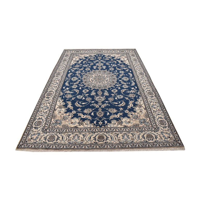 Tapis persan - Nain - 297 x 200 cm - bleu