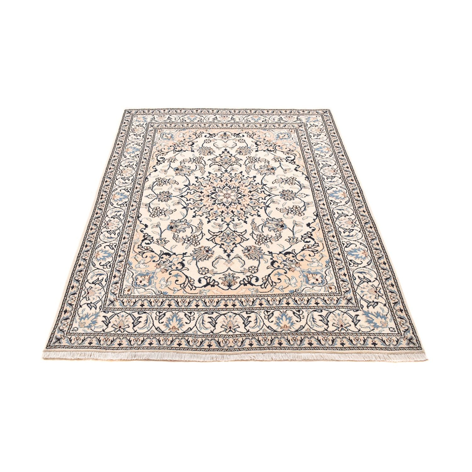 Tapis persan - Nain - 202 x 149 cm - gris