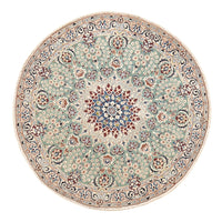 Tapis persan - Nain - Royal ronde  - 139 x 139 cm - vert clair