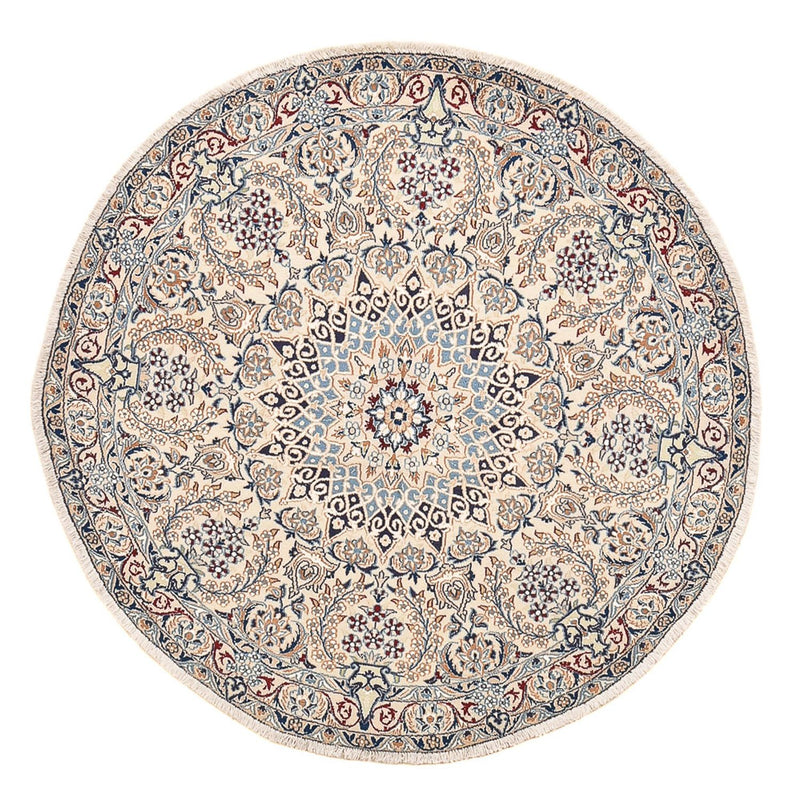 Tapis persan - Nain - Royal ronde  - 136 x 136 cm - gris