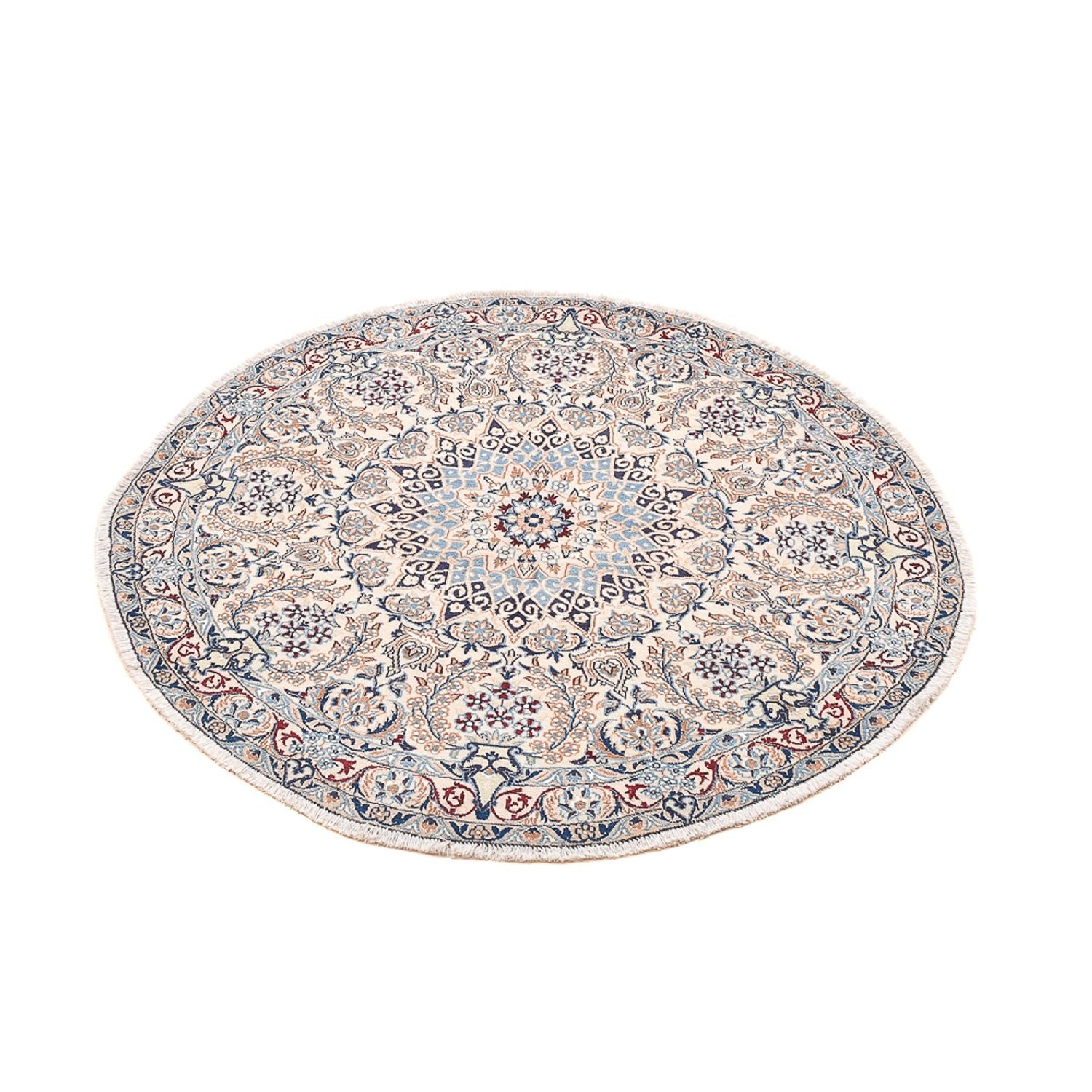 Tapis persan - Nain - Royal ronde  - 136 x 136 cm - gris