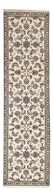 Tapis de couloir Tapis persan - Nain - 311 x 79 cm - beige