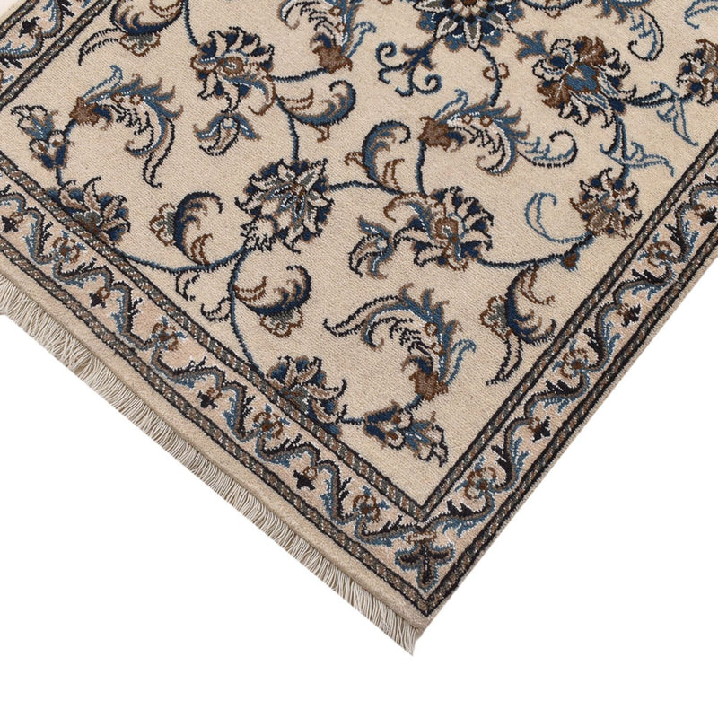 Tapis de couloir Tapis persan - Nain - 311 x 79 cm - beige