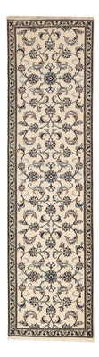 Tapis de couloir Tapis persan - Nain - 297 x 79 cm - beige