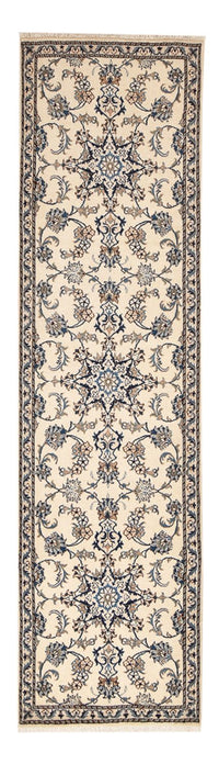 Tapis de couloir Tapis persan - Nain - 290 x 80 cm - beige