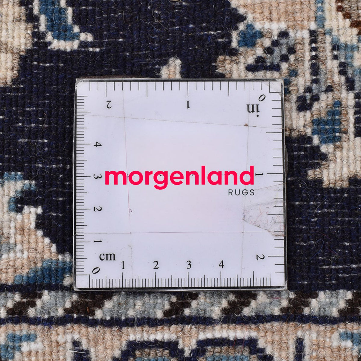 Tapis de couloir Tapis persan - Nain - 189 x 75 cm - bleu foncé