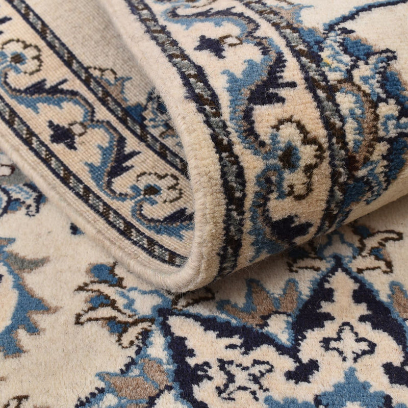 Tapis de couloir Tapis persan - Nain - 204 x 80 cm - beige