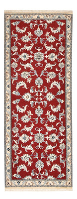 Tapis de couloir Tapis persan - Nain - 198 x 77 cm - rouge