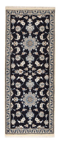 Tapis de couloir Tapis persan - Nain - 200 x 79 cm - bleu foncé