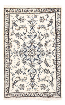 Tapis persan - Nain - 140 x 88 cm - gris clair