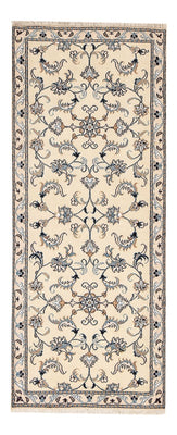 Tapis de couloir Tapis persan - Nain - 193 x 80 cm - beige