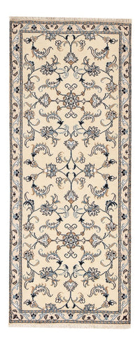 Tapis de couloir Tapis persan - Nain - 193 x 80 cm - beige