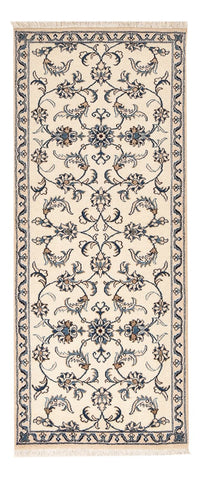 Tapis de couloir Tapis persan - Nain - 190 x 80 cm - beige