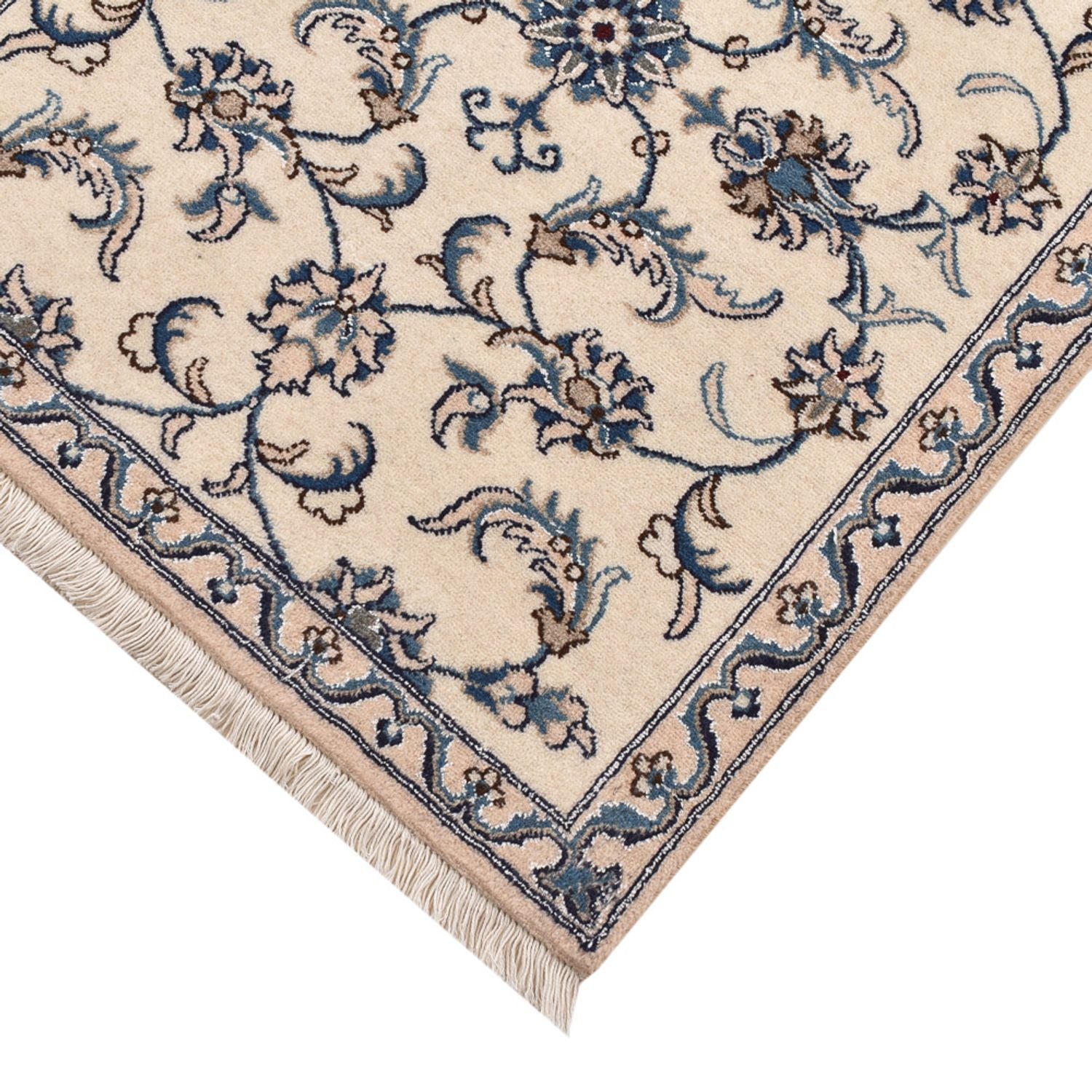 Tapis de couloir Tapis persan - Nain - 190 x 80 cm - beige