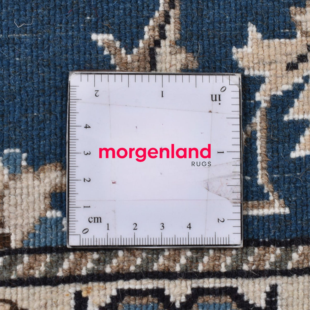 Tapis de couloir Tapis persan - Nain - 195 x 77 cm - bleu de mer