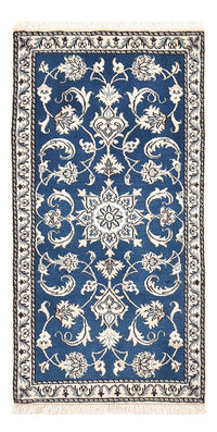 Tapis persan - Nain - 140 x 70 cm - bleu