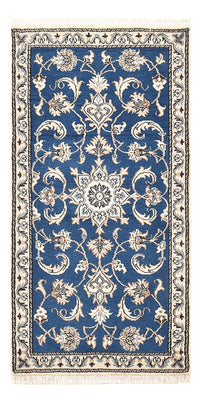 Tapis persan - Nain - 135 x 67 cm - bleu