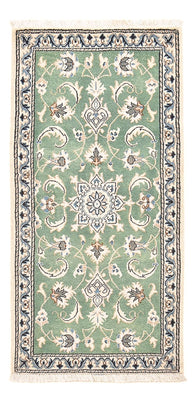 Tapis persan - Nain - 139 x 66 cm - vert clair