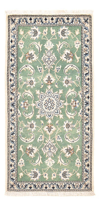 Tapis persan - Nain - 139 x 66 cm - vert clair