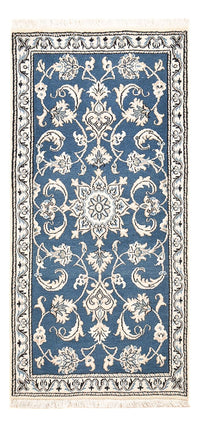 Tapis persan - Nain - 146 x 68 cm - bleu