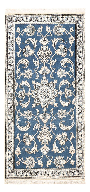 Tapis persan - Nain - 146 x 68 cm - bleu