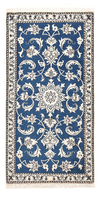 Tapis persan - Nain - 141 x 72 cm - bleu