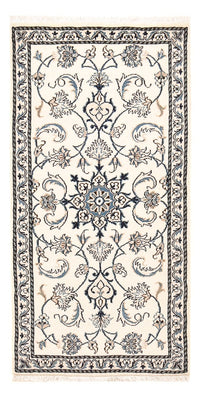 Tapis persan - Nain - 143 x 70 cm - gris clair