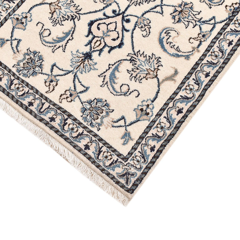 Tapis persan - Nain - 143 x 70 cm - gris clair