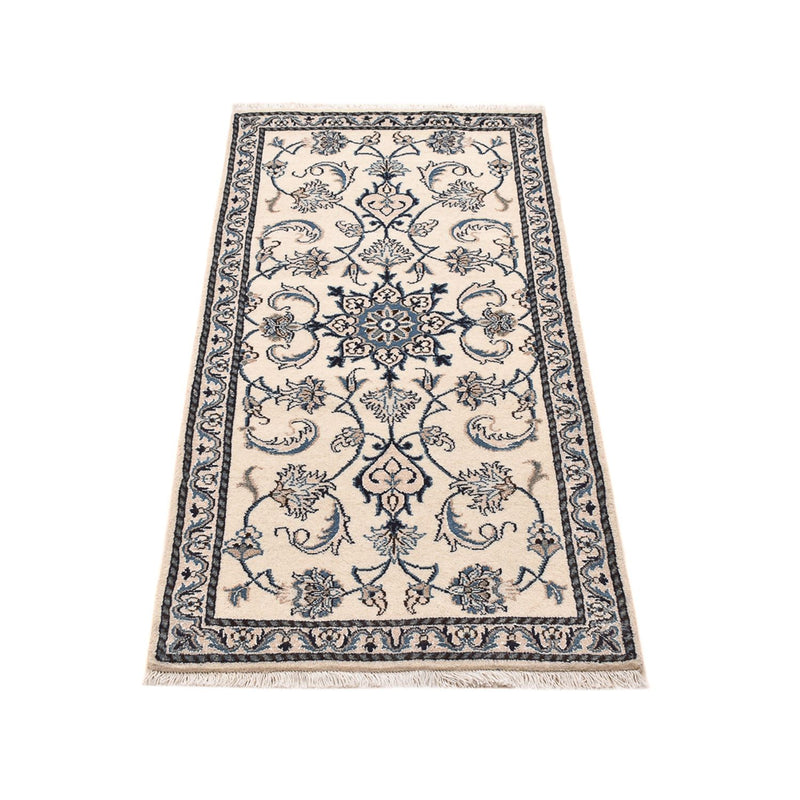 Tapis persan - Nain - 143 x 70 cm - gris clair