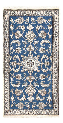 Tapis persan - Nain - 136 x 70 cm - bleu