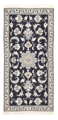 Tapis persan - Nain - 145 x 68 cm - bleu foncé