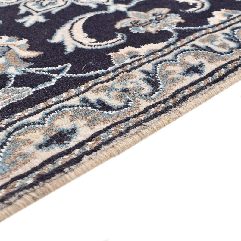 Tapis persan - Nain - 145 x 68 cm - bleu foncé