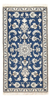 Tapis persan - Nain - 135 x 69 cm - bleu