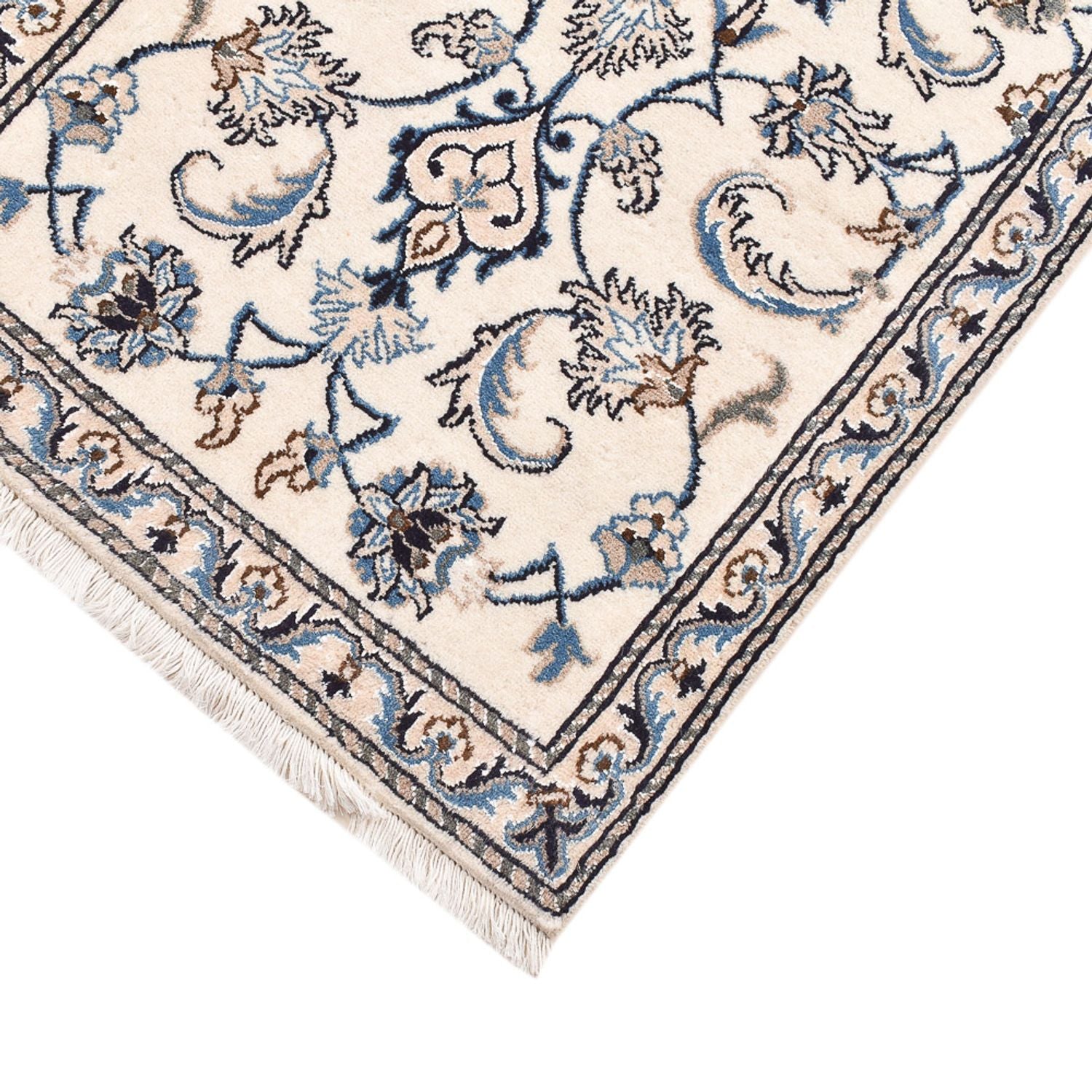 Tapis persan - Nain - 141 x 69 cm - gris clair