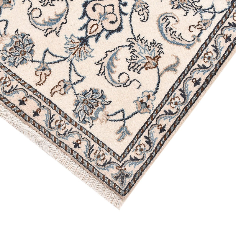 Tapis persan - Nain - 136 x 67 cm - gris clair