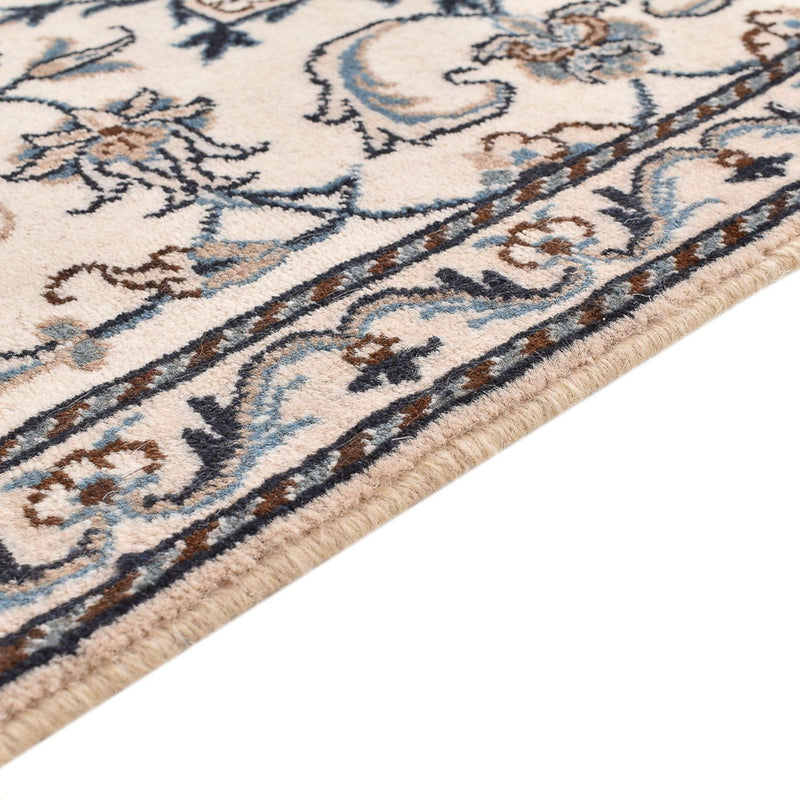 Tapis persan - Nain - 136 x 67 cm - gris clair
