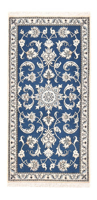 Tapis persan - Nain - 140 x 68 cm - bleu
