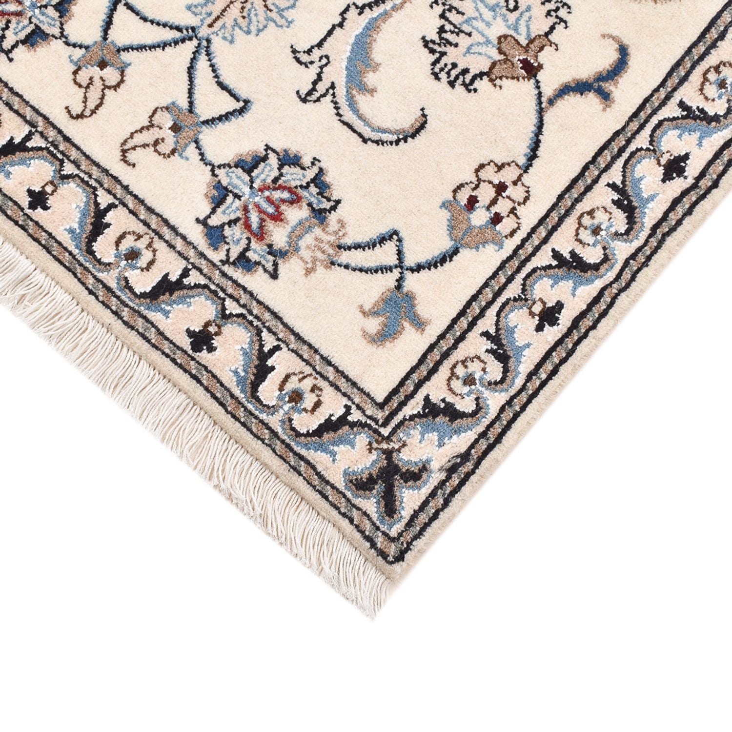 Tapis persan - Nain - 143 x 70 cm - bleu clair