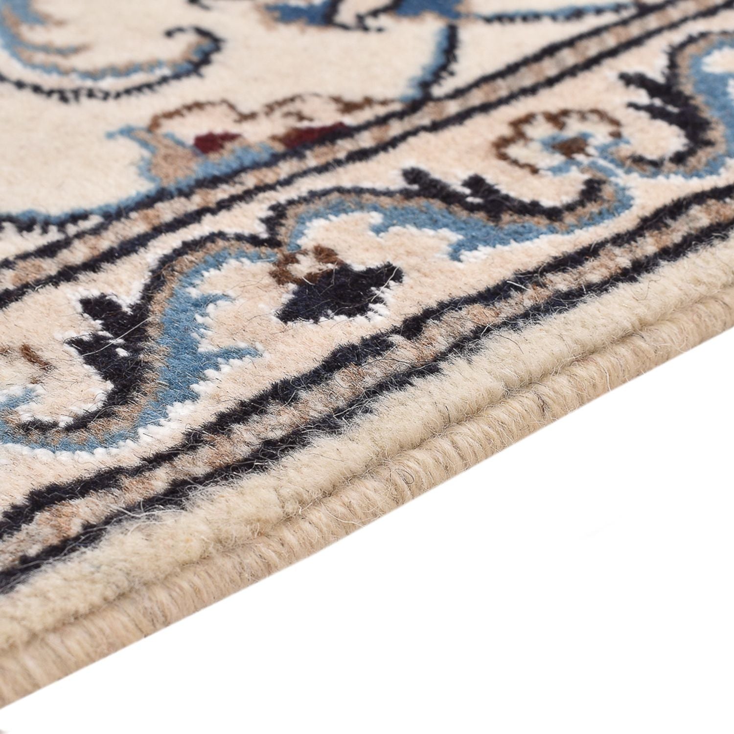 Tapis persan - Nain - 143 x 70 cm - bleu clair