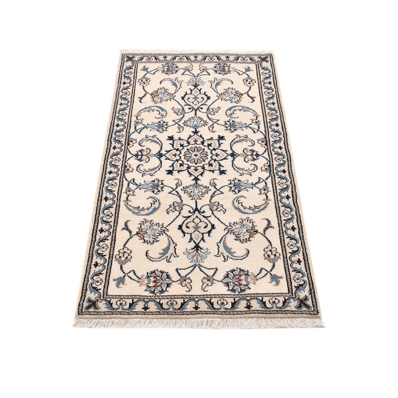 Tapis persan - Nain - 143 x 70 cm - bleu clair