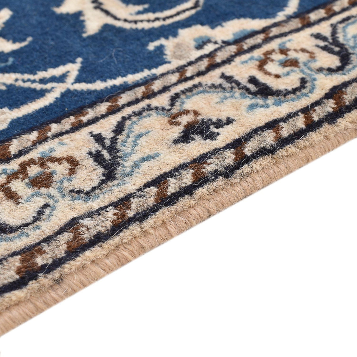 Tapis persan - Nain - 140 x 69 cm - bleu